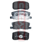 Колодки тормозные дисковые Akyoto, передние, комплект на ось (4 шт), арт. AKD-3500