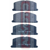 Колодки тормозные дисковые Akyoto, передние, комплект на ось (4 шт), арт. AKD-1001