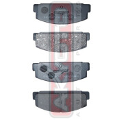 Колодки тормозные дисковые Akyoto, задние, комплект на ось (4 шт), арт. AKD-1076