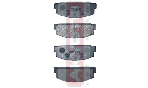 Колодки тормозные дисковые Akyoto, задние, комплект на ось (4 шт), арт. AKD-1076