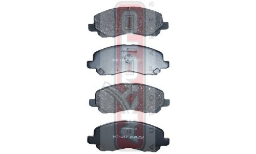 Колодки тормозные дисковые Akyoto, передние, комплект на ось (4 шт), арт. AKD-1262