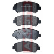 Колодки тормозные дисковые Akyoto, передние, комплект на ось (4 шт), арт. AKD-JD00A