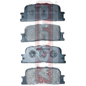 Колодки тормозные дисковые Akyoto, задние, комплект на ось (4 шт), арт. AKD-1064