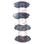 Колодки тормозные дисковые Akyoto, передние, комплект на ось (4 шт), арт. AKD-1105