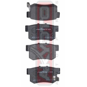 Колодки тормозные дисковые Akyoto, задние, комплект на ось (4 шт), арт. AKD-1119