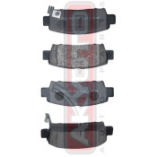 Колодки тормозные дисковые Akyoto, задние, комплект на ось (4 шт), арт. AKD-1171