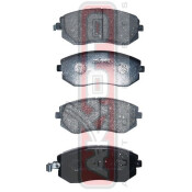 Колодки тормозные дисковые Akyoto, передние, комплект на ось (4 шт), арт. AKD-1286