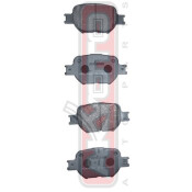 Колодки тормозные дисковые Akyoto, передние, комплект на ось (4 шт), арт. AKD-1287