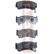 Колодки тормозные дисковые Akyoto, передние, комплект на ось (4 шт), арт. AKD-1289