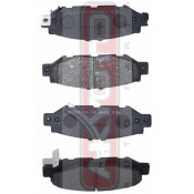 Колодки тормозные дисковые Akyoto, задние, комплект на ось (4 шт), арт. AKD-1345