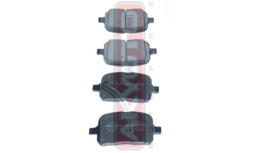 Колодки тормозные дисковые Akyoto, передние, комплект на ось (4 шт), арт. AKD-1401