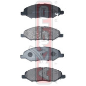 Колодки тормозные дисковые Akyoto, передние, комплект на ось (4 шт), арт. AKD-2452