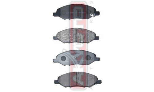 Колодки тормозные дисковые Akyoto, передние, комплект на ось (4 шт), арт. AKD-2452