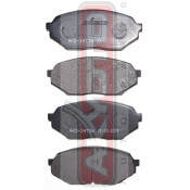 Колодки тормозные дисковые Akyoto, передние, комплект на ось (4 шт), арт. AKD-3473