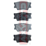 Колодки тормозные дисковые Akyoto, задние, комплект на ось (4 шт), арт. AKD-6247