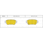 Колодки тормозные Blitz дисковые, арт. BB0549