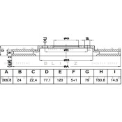Диск тормозной Blitz, арт. BS0499