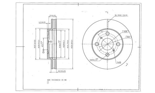 Диск тормозной Avantech, арт. BR3004S