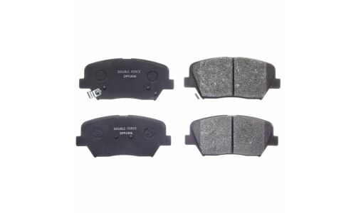Колодки тормозные дисковые Double Force, передние, комплект на ось (4 шт), арт. DFP1006