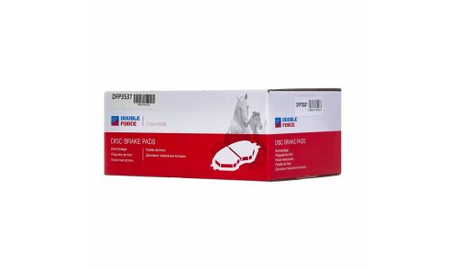 Колодки тормозные дисковые Double Force, передние, комплект на ось (4 шт), арт. DFP3537