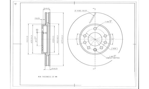Диск тормозной Avantech, арт. BR3007S
