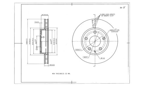 Диск тормозной Avantech, арт. BR3012S