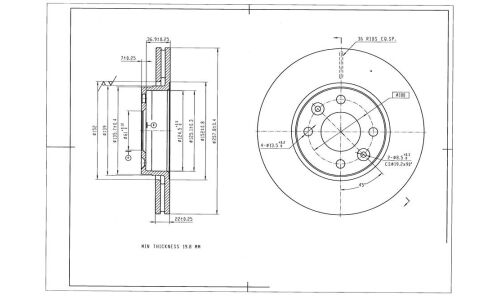 Диск тормозной Avantech, арт. BR3019S