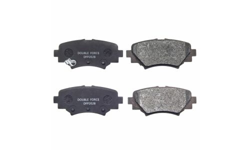 Колодки тормозные дисковые Double Force, задние, комплект на ось (4 шт), арт. DFP2028