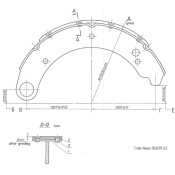 Колодки тормозные барабанные Double Force, комплект на ось (4 шт), арт. DFS8249