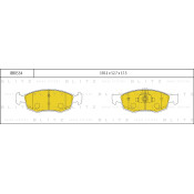 Колодки тормозные Blitz дисковые, арт. BB0554