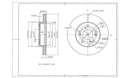 Диск тормозной Avantech, арт. BR3032S