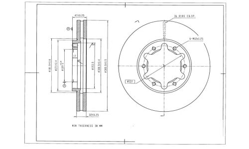 Диск тормозной Avantech, арт. BR3027S