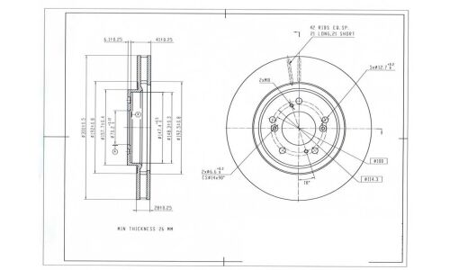 Диск тормозной Avantech, арт. BR3044S