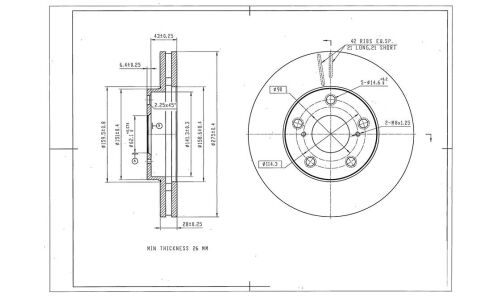 Диск тормозной Avantech, арт. BR3051S