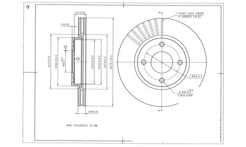 Диск тормозной Avantech, арт. BR3052S