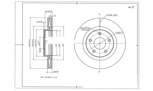 Диск тормозной Avantech, арт. BR3053S