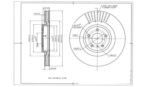 Диск тормозной Avantech, арт. BR3031S