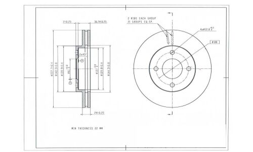Диск тормозной Avantech, арт. BR3034S
