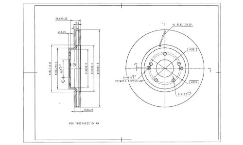 Диск тормозной Avantech, арт. BR3039S