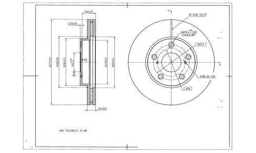 Диск тормозной Avantech, арт. BR3022S