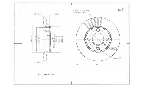 Диск тормозной Avantech, арт. BR3041S