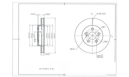 Диск тормозной Avantech, арт. BR3054S