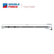 Шланг тормозной Double Force DFH0132