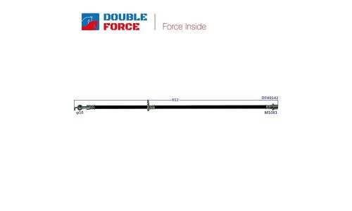 Шланг тормозной Double Force DFH0142