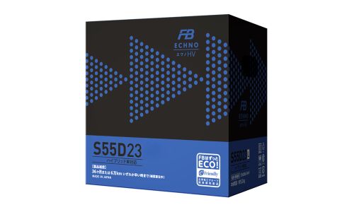 Аккумулятор FB Echno HV S55D23R, 51Ач, CCA 420A, необслуживаемый, технология AGM, для гибридных автомобилей