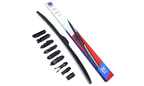 Щетка стеклоочистителя Double Force 650мм (26") гибридная, всесезонная, 9 переходников, 1 шт, арт. DFHY26