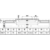 Диск тормозной Blitz, арт. BS0517