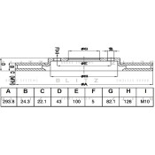Диск тормозной Blitz, арт. BS0521
