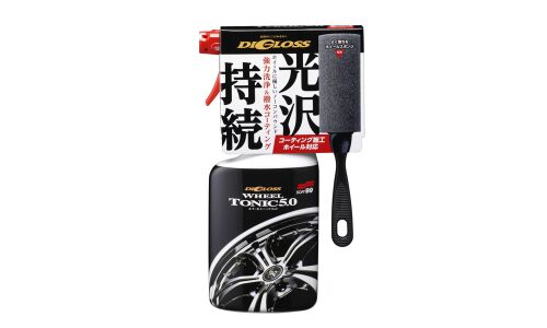 Очиститель-полироль колёсных дисков Soft99 DiGloss Wheel Tonic 5.0, для любых сплавов, с водоотталкивающим эффектом, бутылка с триггером 400мл, арт. 02095