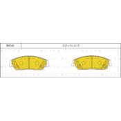 Колодки тормозные Blitz дисковые, арт. BB0540